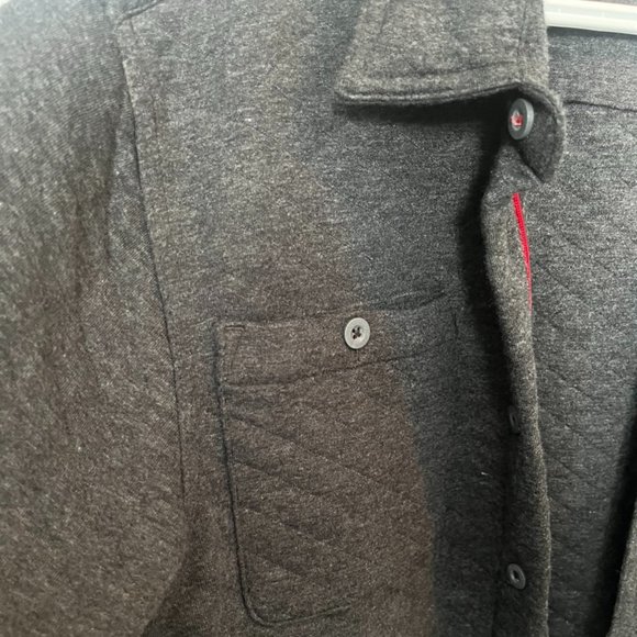 Men Quilted Shacket - Picture 2 of 4